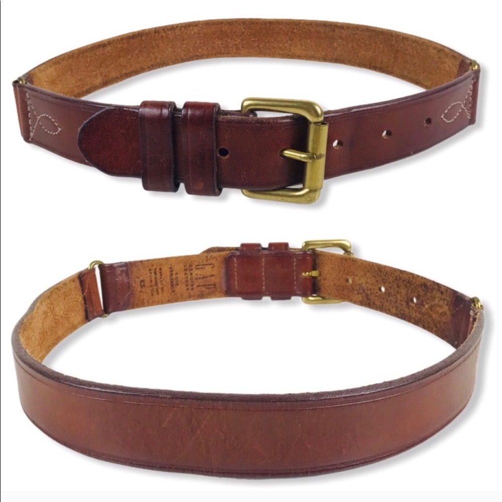 ❤️ Vintage Gap Western Boho Brown Leather Belt XS